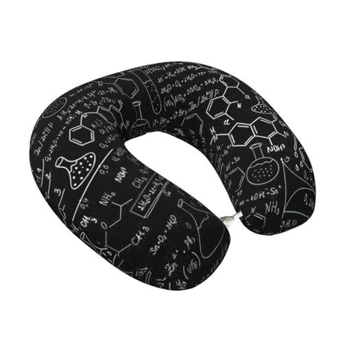 Almohada de espuma viscoelástica cuello en U negra miniatura 2