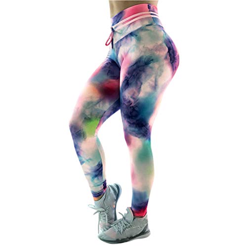 Alangbudu Women Ruched Love Cut Butt Lifting Gradient Camouflage Leggings High Waist Workout