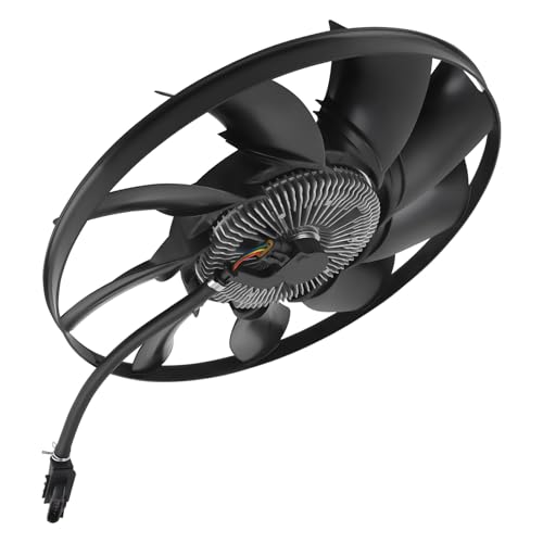 Image of maXpeedingrods Radiator Cooling Fan Assembly for Land Rover LR4 2010-2013 for Land Rover Range Rover 2010-2013 /Sport 2011-2013 Non-Supercharged (NA) Gasoline Replace LR012645 LR095536