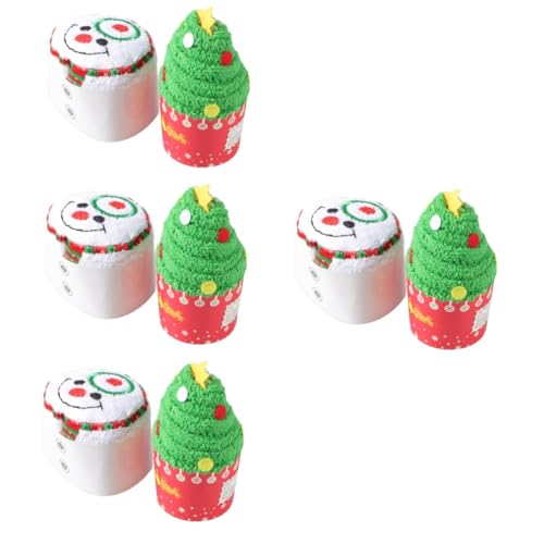 TOYANDONA 8 Stk Weihnachtshandtücher aus Baumwolle...