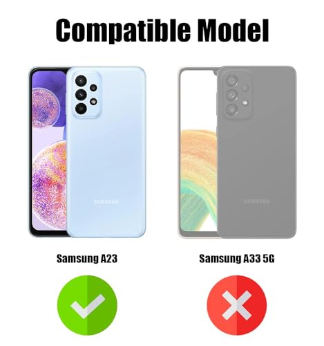Image of Jkobi Lifetime Anti-Yellow Clear Back Cover Case for Samsung Galaxy A23 (Sleek Hard Crystal | Shockproof and Camera Protection)