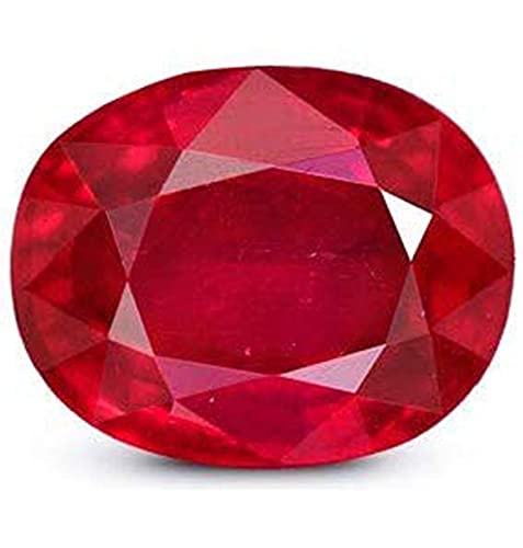 Image of Burma Ruby Stone Original Certified with Lab Certified Card & Guarantee Card {manik Stone Certified /manik Gemstone Original Certified /manikya Gemstone untreated}