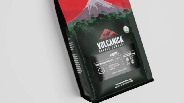 Peru Coffee, Whole Bean, USDA Organic, Naturally Low Acid, Kosher, Fresh Roasted, 16-ounce