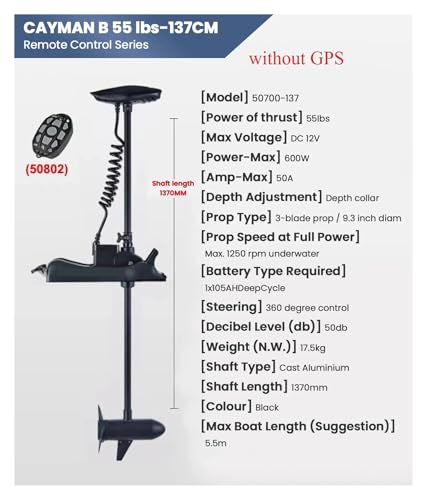 Motore Elettrico For Barca Da 55 Libbre, Motore For Montaggio A Prua 12 V - 2