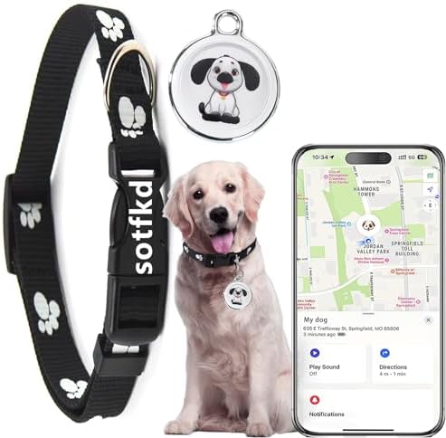 GPS Tracker for Dogs-Market Leading Pet GPS Location Tracker | No Charging Required | No Monthly Fee | Waterproof | Works with Any Collar (Android and iOS Universal)