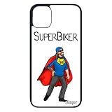 utaupia - Cover Super Biker Motard per Apple iPhone 11 Pro Max in silicone, motivo umoristico, 128 GB, colore: Bianco