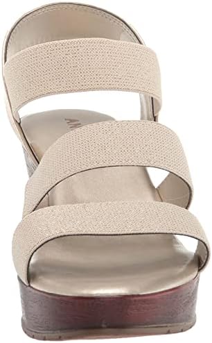 Anne Klein Women's Hadley Sandal, Gold, 7.5 | Image 1