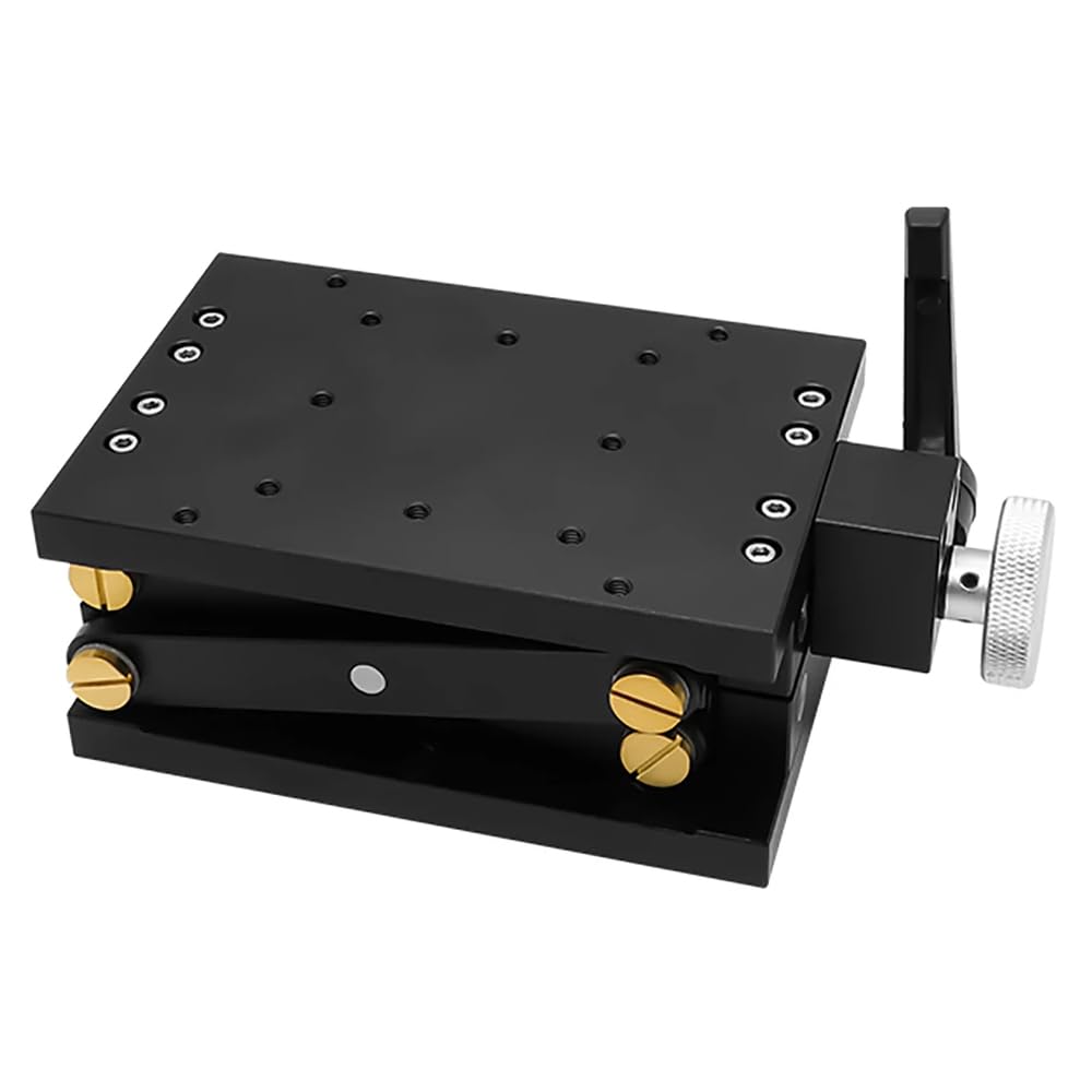 80x120MM Z-Axis Scissor Type Manual Lifting Table Optical Experiment Lifting Platform Precision Fine-Tuning Displacement Stage