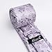 Alizeal Mens 3.15inches Chic and Refreshing Flower Patterned Tie with Floral Printed Pocket Square, Lavender
