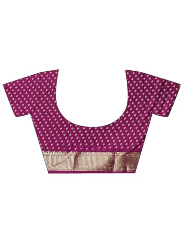 Image of Libas Printed Silk Blend Saree for Women With Unstitched Blouse Piece | Traditional Saree for Festive & Wedding
