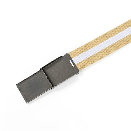 Image of Mile High Life Canvas Web Belt | Cut to Fit Up to 52 inch | Flip-Top Matte Silver Nickel Buckle 12 Colors