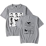 Merch - Camiseta unisex de manga corta Until Dawn Game Closplay, gris, XL