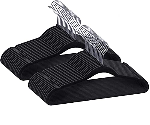 Cabide De Veludo 30 Peças Ultrafino Anti Deslizante (60)