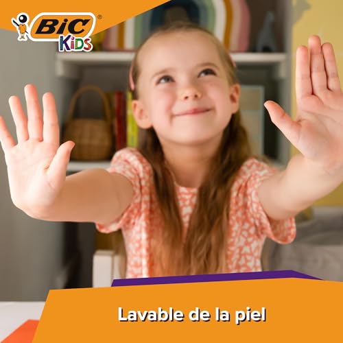 Miniatura 5 de Bic Kids Kid Couleur Rotuladores Para Niños, Punta Media - Colores Surtidos, Estuche De 36 Unidades - Rotuladores Lavables Ideal Para Actividades Creativas En Casa Y Colegio
