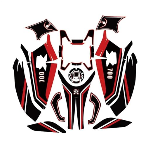 Protection de réservoir CFMOTO 700CL-X autocollant moto rouge de traction