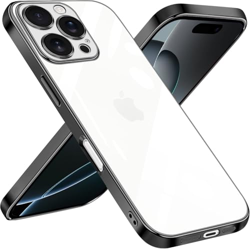 iPhone 16 Pro Max �p �P�[�X �N���A �ϏՌ� iPhone16ProMax �p �J�o�[ �y�� ���^ TPU �A�C�t�H��16 Pro Max �p �X�}�z�P�[�X ���C�����X�[�d�Ή� �C�菝�h�~ �����h�~ �X�g���b�v�z�[���t�� ���b�L���H- �u