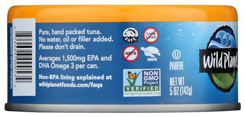 Wild Planet Sustainably Caught Wild Albacore Tuna, Cans, 5 oz