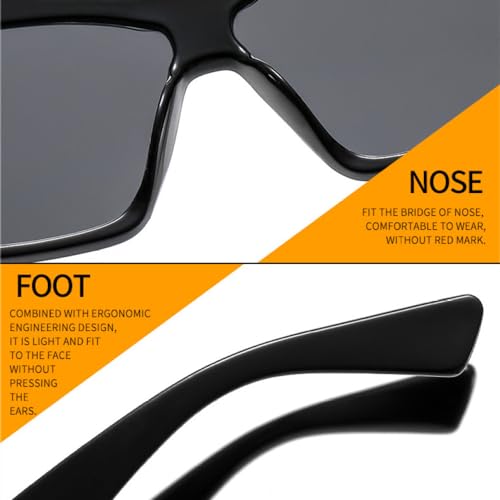 Lunettes de soleil œil de chat à nuances dégradées et monture polygonale rétro chic