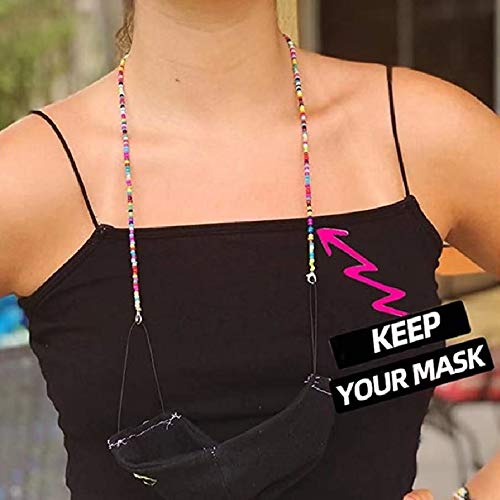 5 Pack Multifunction Glasses Lanyard,Premium Beaded Eyeglass Necklace Chain Cord,, Eyeglass Beaded Chains And Cords, Comfortable And Convenient, Suitable For Women, Kids, Elderly #TOP6