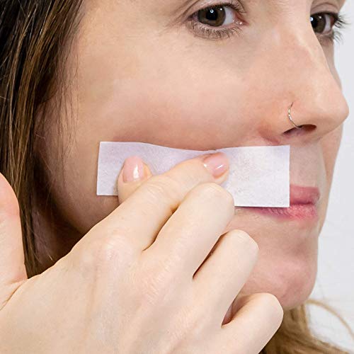 Kiss Waxing Strip Sugar Mess-Free Face Hair Removal. Natural Sugaring Paste For Sensitive Skin, Brows, Upper Lip And Chin. Vegan. Gluten-Free. Women + Men. (Face) #TOP3