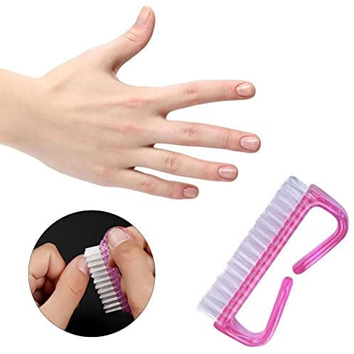 LEYSIN 1 Piece Handle Grip Nail Brush Hand Finger Toe Nail Cleaning Brush Manicure Pedicure Scrubbing Cleaner for Dead Skin for Men and Women - Image 3