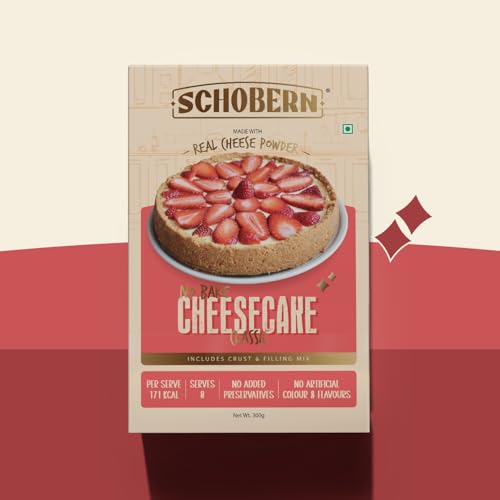 Image of Schobern No Bake Cheesecake Mix - Instant Dessert Mix, 300g