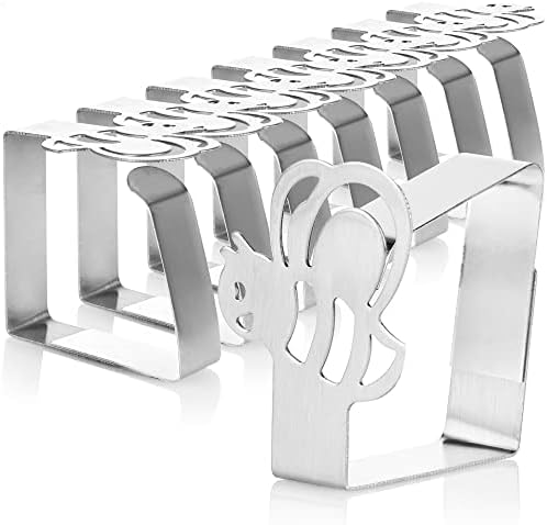 12 Stück Tischdeckenklammern Edelstahl - Blumenförmige Clips Für Garten & Zuhause