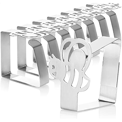 COM-FOUR® Pinces à Nappe en Acier Inoxydable Cover