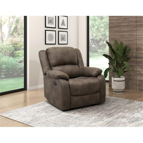 Sillón Microfibra Pulida Marrón Plegable miniatura 2