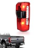 Gefitway Tail Light Compatible with 2023 2024 2025 Ford F250 F350, F250 Halogen Rear Lamp Assembly with Blind Spot, Module Not Included, Rear Taillights Driver Side OE:PC3Z13405B FO2800294