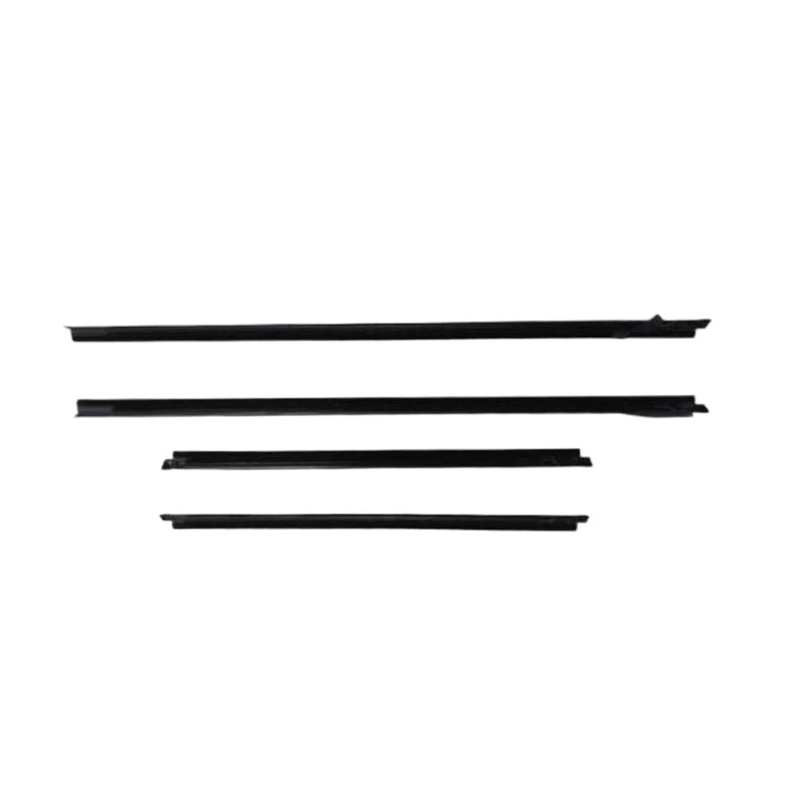 Car Window Seals for Toyota for Yaris 1999-2004 Glass Window Rubber Weatherstrip for Echo for Vios 6818052010 4 Pcs Black Door Belt Line