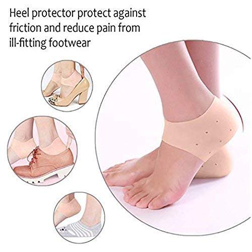 OMAZING KITCHEN Silicon Moisturising Heel Swelling Pain Relief Foot Support to Eliminate cracks 3