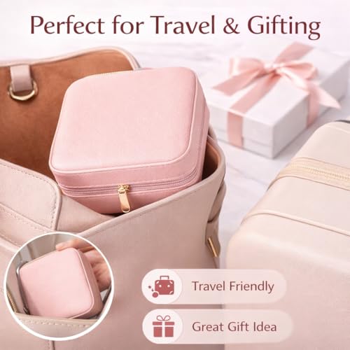 Image of Personalized Jewellery Organizer Case for Women | Custom Name Travel Jewelry Box with Ring, Earring & Necklace Storage | Compact, Elegant Gift for Girls & Women (Cute Propose)