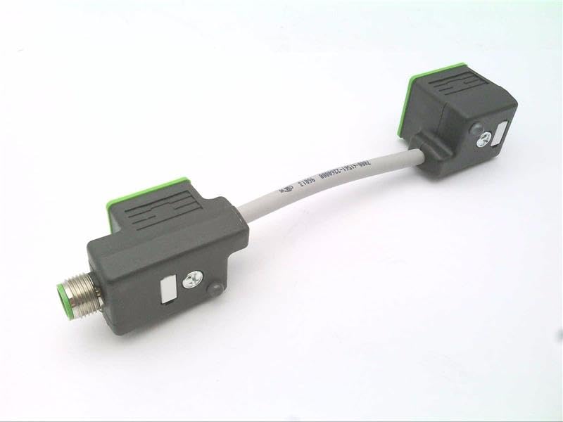 MURR ELEKTRONIK 7000-41561-2260000 MURR ELEKTRONIK 7000-41561-2260000 M12 Male ON Rear of MSUD Double Valve Plug 18MM, PUR 3X0.75 Gray, 0M