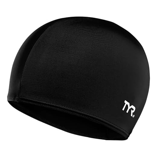 TYR Lycra Swim Cap, Black