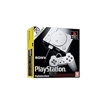 Sony Playstation Classic Console with 20 Playstation Games Pre-Installed Holiday Bundle, Includes Final Fantasy VII, Grand Theft Auto, Resident Evil Directors Cut and More