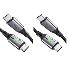 INIU 100W USB C to USB C Cable, [1ft, Black] Short USB C Fast Charger Cable for iPhone 17 16 15 Pro Max Samsung S25 S24 Laptops MacBook iPad Air Switch etc. Pack of 2