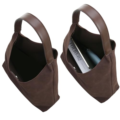 Image of Leather Bag for Women Hobo Bag Handle Handbag Soft Shoulder Purse Large Handbag for Everyday Travel Durable Purse