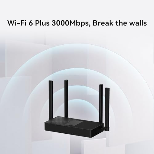 WiFi AX3S Router, Wi-Fi 6 Plus 3000Mbps White