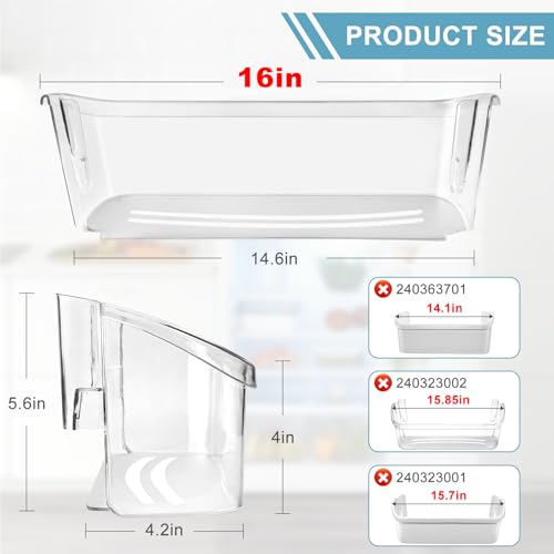 image for Upgraded 242126602 Refrigerator Door Bin Shelf Replacement Part Compat