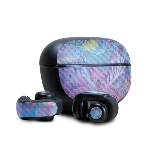 Image of Carbon Fiber Skin Compatible with Bose Ultra Open Earbuds - Dreamy Reef - Premium 3M Vinyl Protective Wrap Decal Cover - Easy to Apply | Crafted in The USA by MightySkins