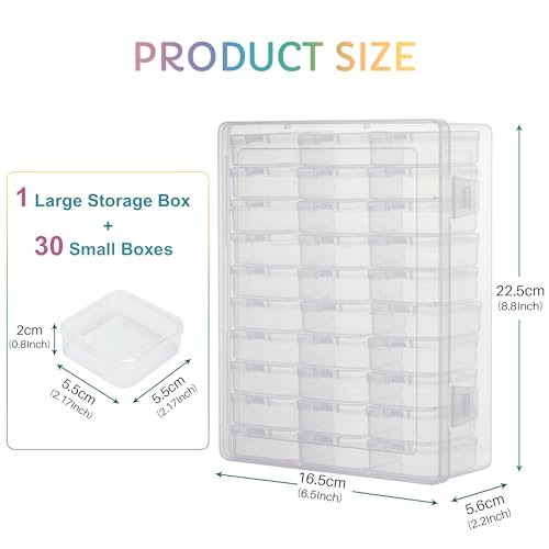 Mini organiseurs transparents pour trier les jouets miniatures - 3