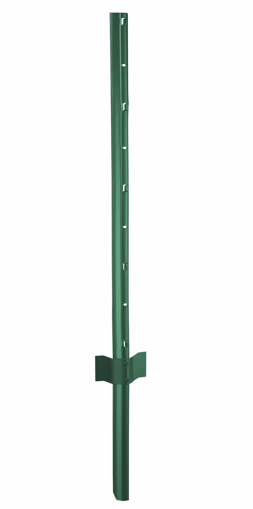 Garmix Metall Pfosten Zaunpfosten Zaunpfahl für Gartenzaun 105cm Grün 11 Stück