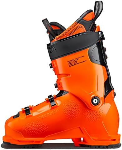 TECNICA Men's Mach1 MV 130 TD GW 130-Flex Mid-Volume Warm Functional Comfortable Alpine All Mountain Ski Boots, Ultra Orange, 10.5