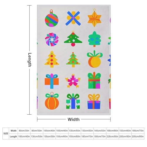 Couverture Noël flanelle douce : plaid léger imprimé lit et canapé