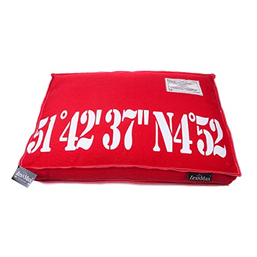Funda para cama de matrimonio Lex Max roja de 120x80 cm lavable 2