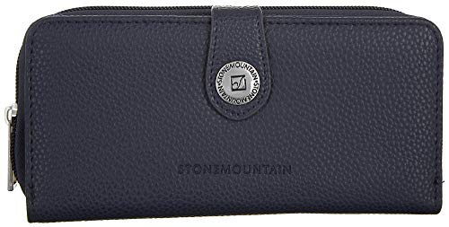 Ludlow Navy SLG Zip Around Leather Clutch Wallet