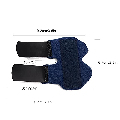 Ymiko Trigger Finger Splint,1 Pieces Metal Finger Support Brace For Broken Fingers Fits Index Finger - Middle Finger - Ring Finger (Blue) #TOP4
