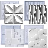 Kit Formas de Gesso 3D e Cimento ABS pra Painel Revestimento de Parede FDG