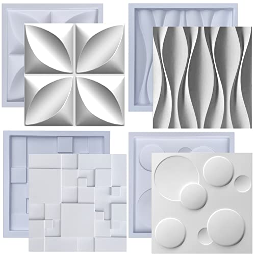 Kit Formas de Gesso 3D e Cimento ABS pra Painel Revestimento de Parede FDG